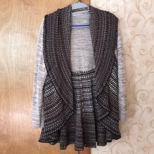 Shawl collar sweater